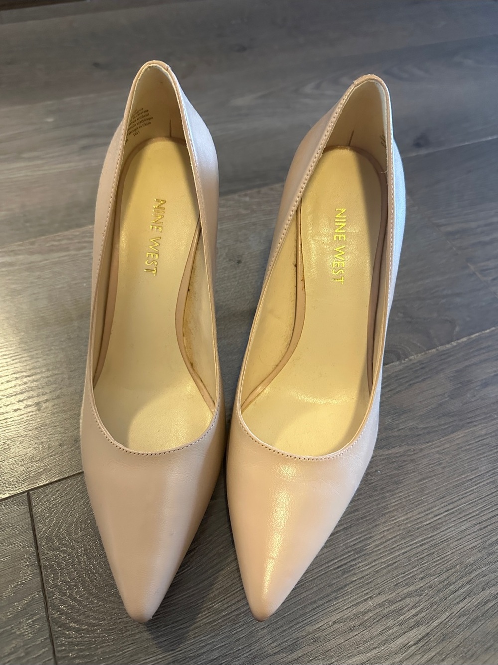 Nine West Blush Pink Pointed-Toe Pumps